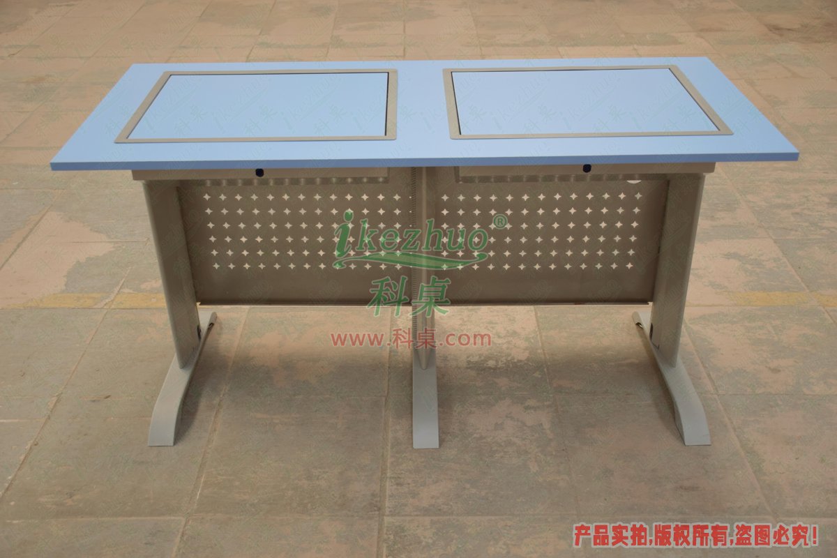 科桌家具,翻轉(zhuǎn)電腦桌,雙人金屬腳架手動(dòng)箱體翻轉(zhuǎn)電腦桌 科桌家具,翻轉(zhuǎn)電腦桌,雙人金屬腳架手動(dòng)箱體翻轉(zhuǎn)電腦桌