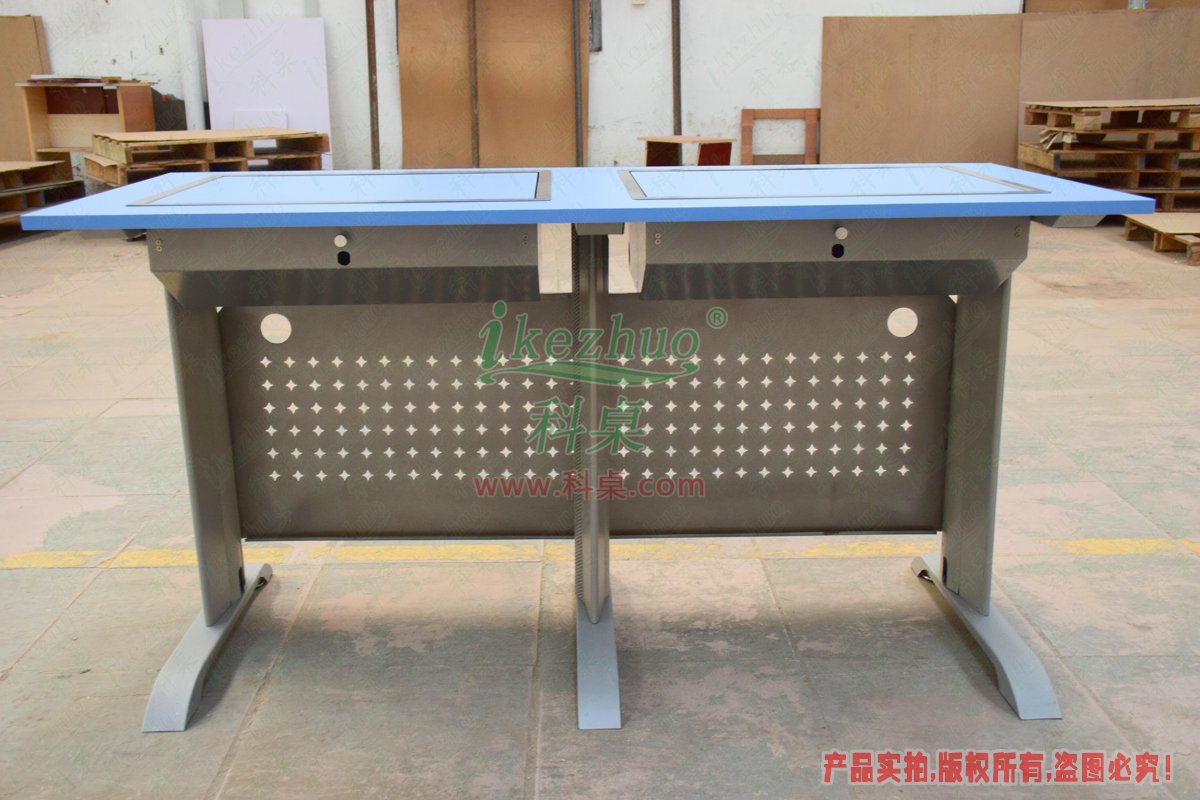科桌家具,翻轉(zhuǎn)電腦桌,雙人金屬腳架手動(dòng)箱體翻轉(zhuǎn)電腦桌 科桌家具,翻轉(zhuǎn)電腦桌,雙人金屬腳架手動(dòng)箱體翻轉(zhuǎn)電腦桌