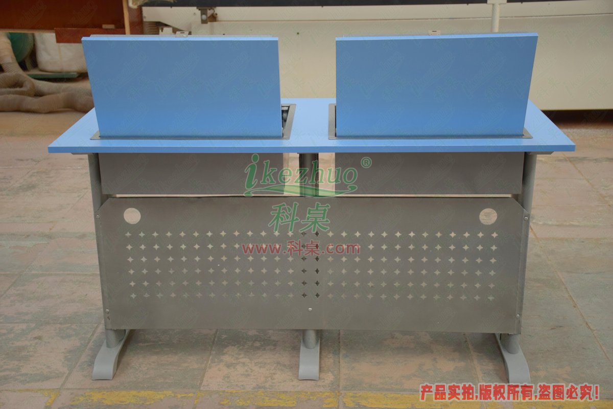 科桌家具,翻轉(zhuǎn)電腦桌,雙人金屬腳架手動(dòng)箱體翻轉(zhuǎn)電腦桌 科桌家具,翻轉(zhuǎn)電腦桌,雙人金屬腳架手動(dòng)箱體翻轉(zhuǎn)電腦桌